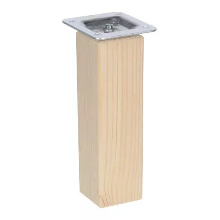 Riex GW25 bútorláb, négyzetes, 45x45 mm, H150, lakkozatlan natúr borovi (4 db/csomag)