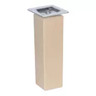 Riex GW25 bútorláb, négyzetes, 45x45 mm, H150, lakkozatlan natúr bükk (4 db/csomag)