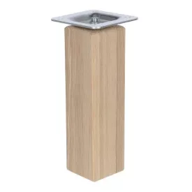   Riex GW25 bútorláb, négyzetes, 45x45 mm, H150, lakkozatlan natúr tölgy (4 db/csomag)