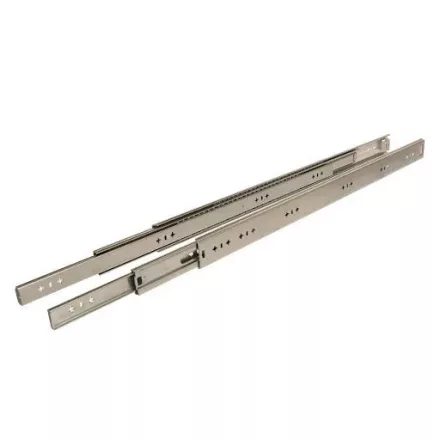 Riex NB75 golyós fióksín, teljes kihúzás, 120 kg/90 kg, H57, 2.0*2.0*2.2 mm, 1200 mm