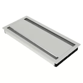   ASA Plastici Exit Dual 2.0 alumínium kábelátvezető 316x148 mm, H15, fehér