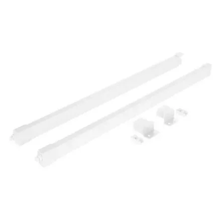 Riex ND60 (16/18 mm) 2 db-os magasító korlát készlet, szögl. keresztmetszetű, 450 mm, fehér