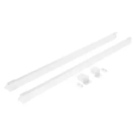   Riex ND60 (16/18 mm) 2 db-os magasító korlát készlet, szögl. keresztmetszetű, 550 mm, fehér