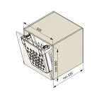 Riex GN77 szennyestartó - 500-tól, 1x40L, H504, pántok nélkül, fehér
