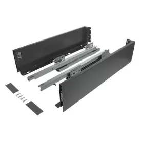   Riex ND60 (18 mm) kettős oldalfalú fióksín, 116/450 mm, sötétszürke