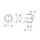 StrongLumio mechanikus billenő kapcsoló, R13, 12 - 230V, 4A, szürke