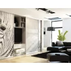 SEVROLL tolóajtó szett 3m olíva szálcsiszolt (alsó görgő rugóval 362252) csillapítással 25-40kg