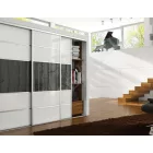 SEVROLL tolóajtó szett 4,05m fehér fényes (alsó görgő rugóval 362252)