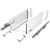 SEVROLL 223485-18 V-BOX 18 3D SLIM csillapított fiókrendszer H-210 L-500mm, fehér, 18mm-es bútorlaphoz