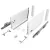 SEVROLL 223494-18 V-BOX 18 3D SLIM csillapított fiókrendszer H-238 L-500mm, fehér, 18mm-es bútorlaphoz