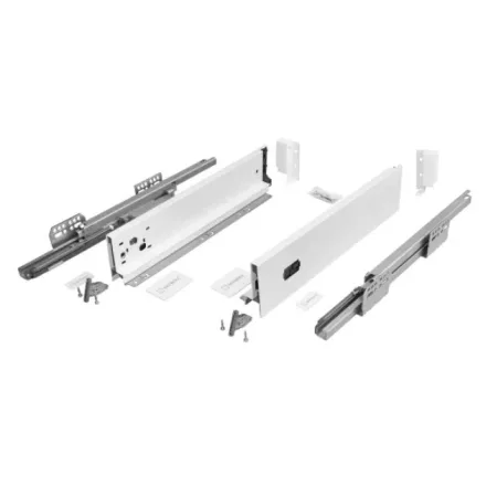 SEVROLL 223461-18 V-BOX 18 3D SLIM csillapított fiókrendszer H-127 L-250mm, fehér, 18mm-es bútorlaphoz