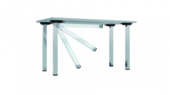 MILADESIGN asztalláb G5 ST507U lehajtható 50 mm ezüst