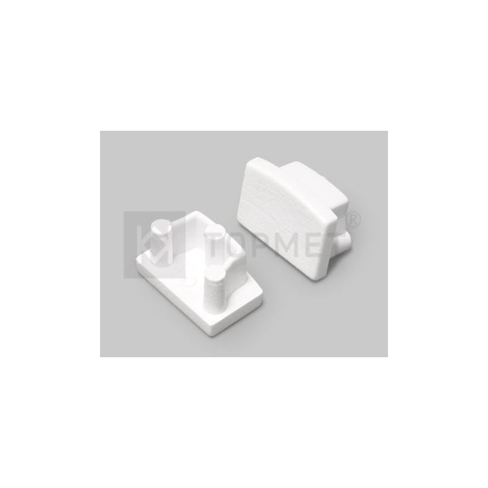 StrongLumio végzáró LED profilhoz Begton kerekített alakú fehér (pár)